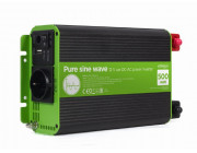 EnerGenie EG-PWC-PS500-01, 12 V Pure sine wave car DC-AC power inverter, 500 W, with USB port / 5V-2.1A, Input: 10-16 VDC (accumulator directly) - Output: 230 VAC +/- 10% at 50 Hz (+/-1Hz), pure sine wave, THD < 3%, 90% efficiency